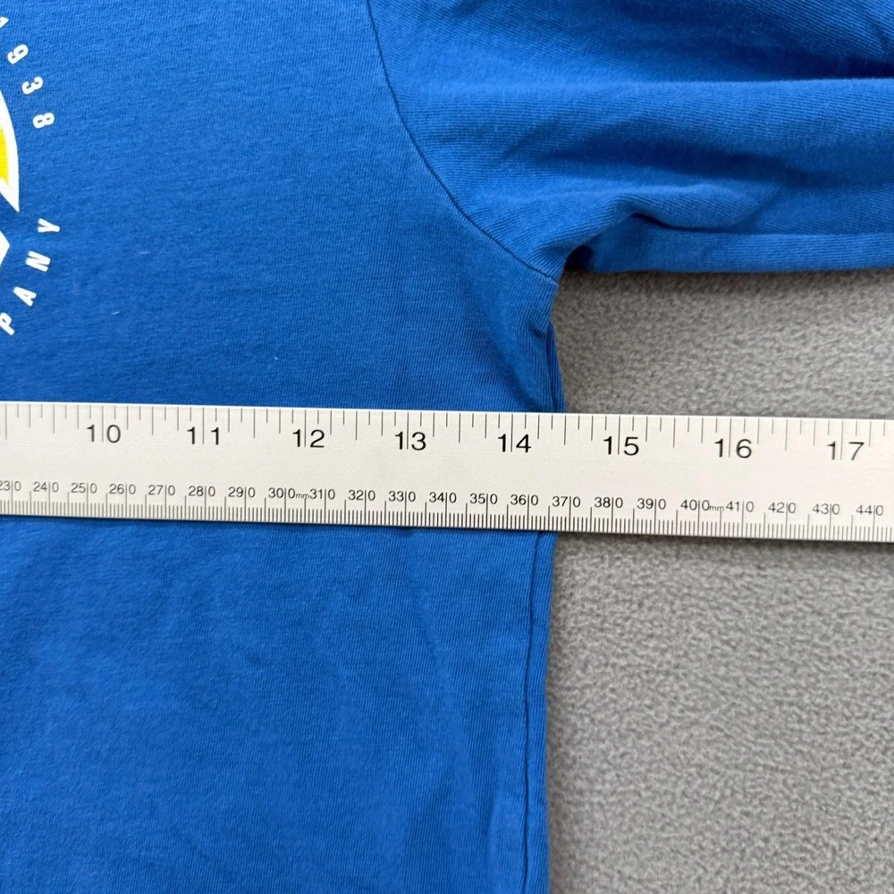 Columbia T-Shirt Size M 10/12 Kids Blue Mountain Graphic Long Sleeve